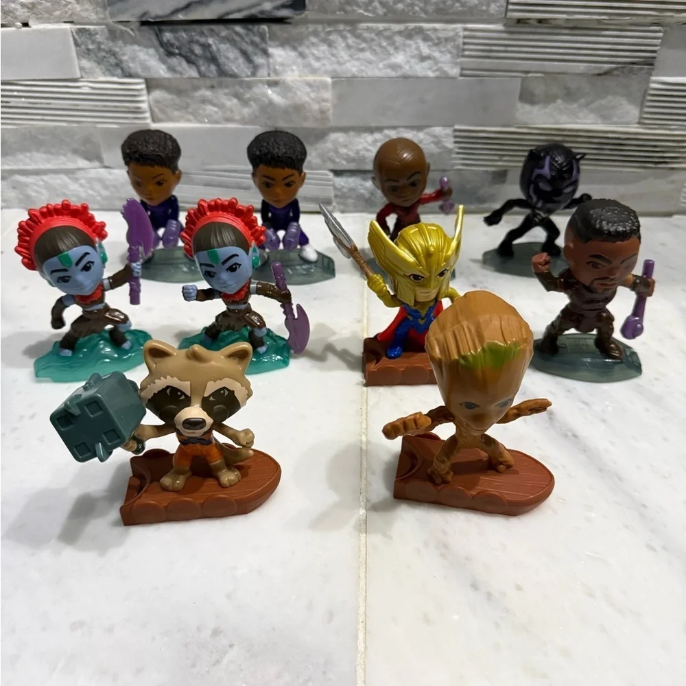 2022 McDonald's Happy Meal Toys Marvel Complete Set of 10 Bundle
